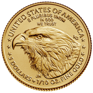 a picture of the 2023 1/10 oz American Gold Eagle