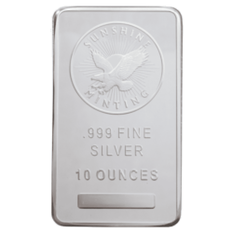 10 oz Silver Bar (Various Brands)
