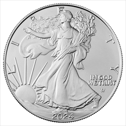 The new 2024 American Silver Eagle available at Ploutos Gold and Silver