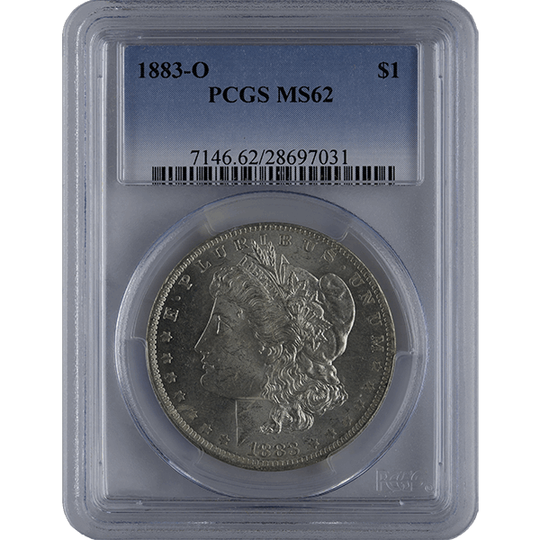 1878-1921 American Silver Morgan Dollar Pcgs62