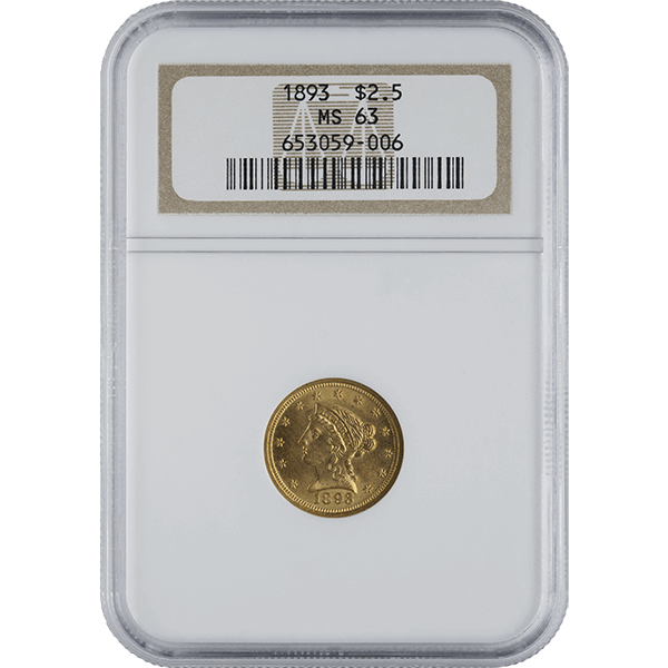 $2.5 U.s. Gold Liberty Ngc63