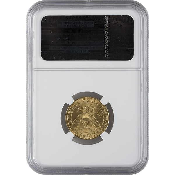 $5 U.s. Gold Liberty Ngc Ms64 - Image 2