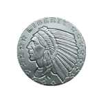 1/4 Oz Silver Round Incuse Indian Design Golden State Mint obverse