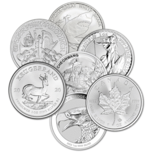 1 ounce silver sovereign mint coin