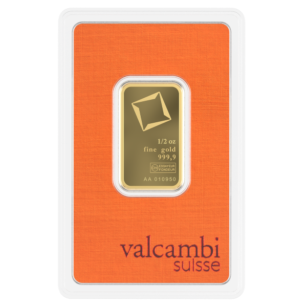1/2 Oz Gold Bar Valcambi