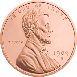 1 OZ COPPER ROUND WHEAT CENT