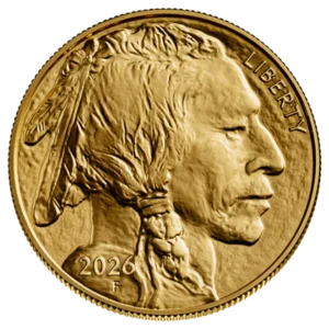 2026 1 Oz American Gold Buffalo front view from Ploutos Gold & Silver