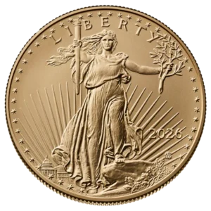 2026 1 Oz American Gold Eagle front view from Ploutos Gold & Silver