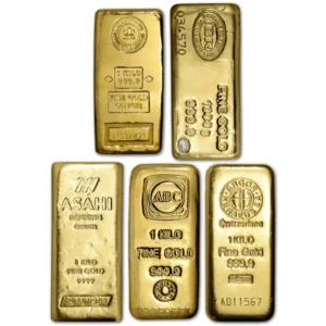 Kilo Gold Bar front view from Ploutos Gold & Silver