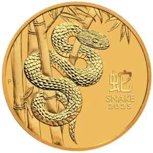 Random 1/2 gram gold coin front view from Ploutos Gold & Silver