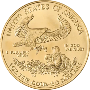 1 Oz American Gold Eagle reverse