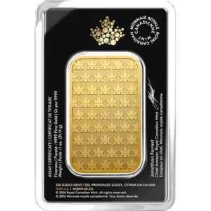 1 Oz Gold Bar Rcm reverse