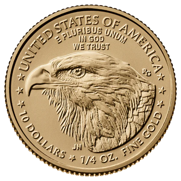 2026 1/4 Oz American Gold Eagle reverse view from Ploutos Gold & Silver