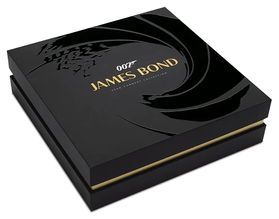 2024 Tuvalu James Bond Sean Connery 4 oz Silver Proof Seven Coin Collection reverse view from Ploutos Gold & Silver