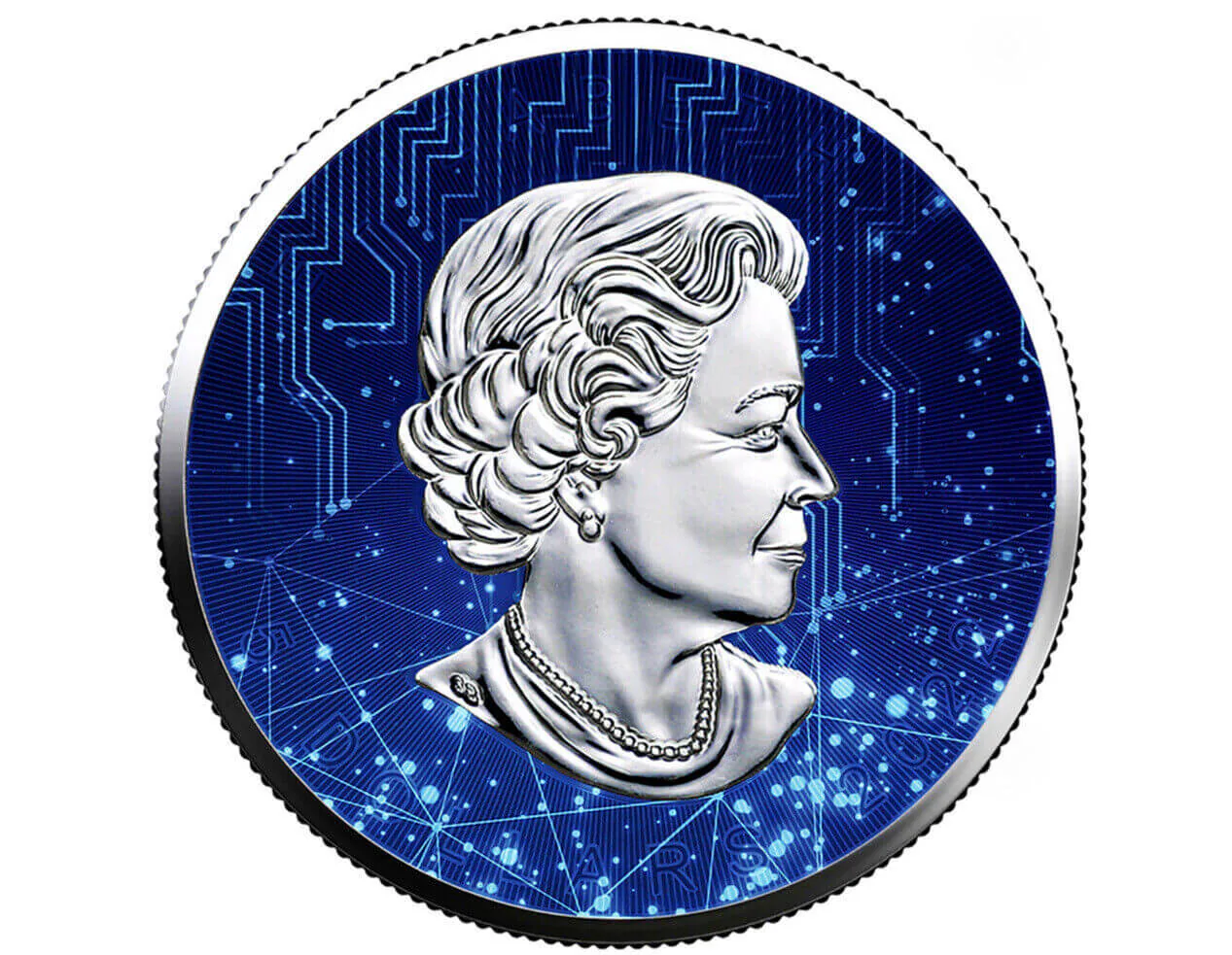 Canada 2022 Maple Leaf 1oz .9999 Silver AI Coin - Limited Edition reverse view from Ploutos Gold & Silver