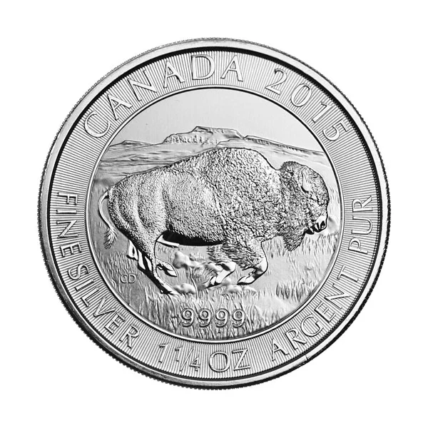 1.25 OZ CANADIAN SILVER BUFFALO - YEAR VARIES — obverse