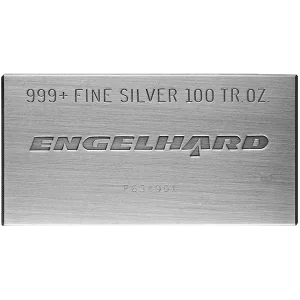 100 OZ SILVER BAR ENGELHARD — obverse