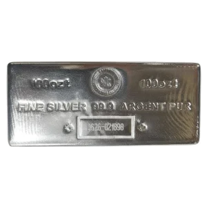 2026 100 OZ SILVER BAR ROYAL CANADIAN MINT — obverse