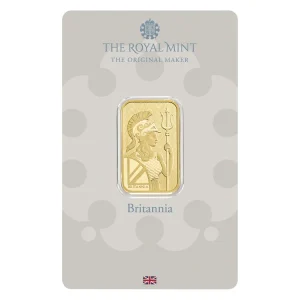 10 GRAM GOLD BAR BRITANNIA — obverse