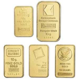 10 GRAM GOLD BAR RANDOM BRAND — obverse