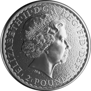 1 OZ GREAT BRITAIN SILVER BRITANNIA — reverse