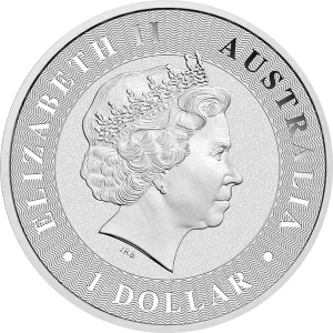 1 OZ AUSTRALIAN SILVER KANGAROO — obverse