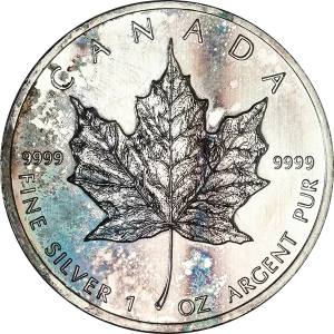 1 OZ CANADIAN SILVER MAPLE LEAF LOW PREMIUM — obverse