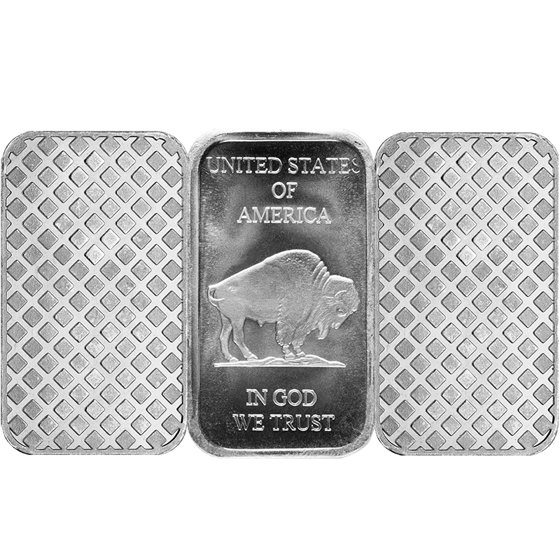 1 OZ SILVER BAR — reverse