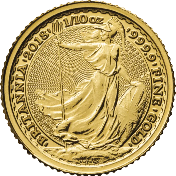 1/10 OZ GREAT BRITAIN GOLD BRITANNIA — obverse