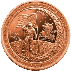 1 OZ COPPER ROUND GIANT LEAP — obverse