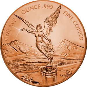 1 OZ COPPER ROUND LIBERTAD — obverse