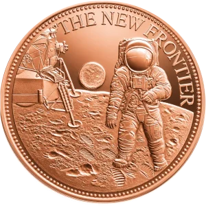 1 OZ COPPER ROUND NEW FRONTIER — obverse