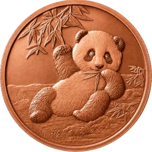 1 OZ COPPER ROUND PANDA — obverse
