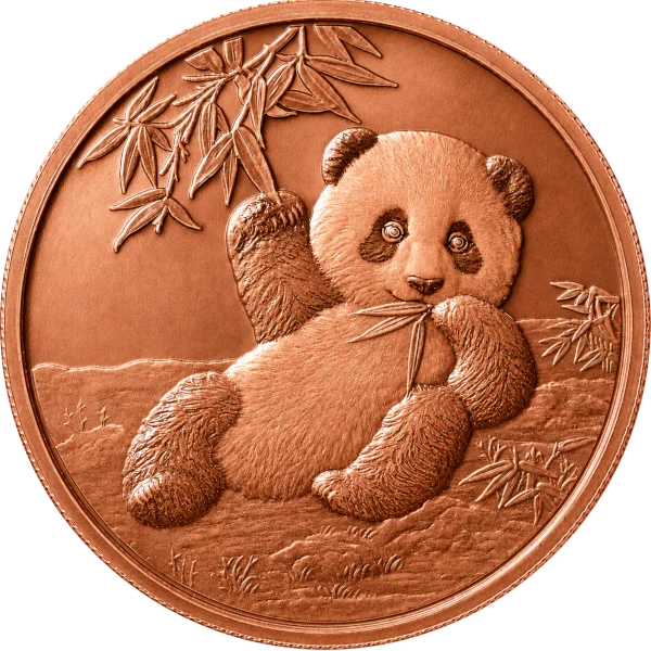 1 OZ COPPER ROUND PANDA — obverse