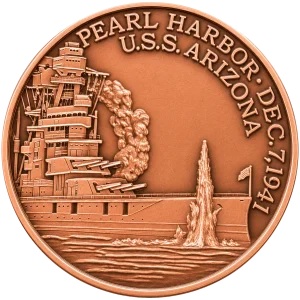 1 OZ COPPER ROUND PEARL HARBOR — obverse
