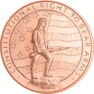 1 OZ COPPER ROUND SECOND AMENDMENT — obverse