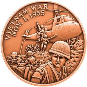 1 OZ COPPER ROUND VIETNAM WAR — obverse