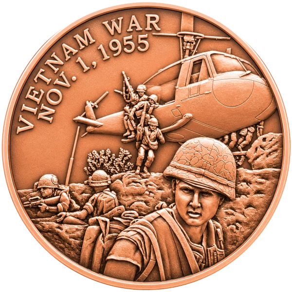 1 OZ COPPER ROUND VIETNAM WAR — obverse