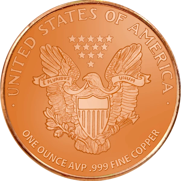 1 OZ COPPER ROUND VIETNAM WAR — reverse