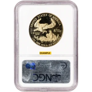 1 OZ AMERICAN GOLD EAGLE NGC70 PROOF — reverse