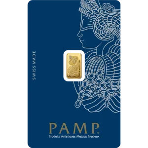 1 GRAM GOLD BAR PAMP — obverse