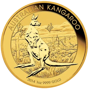 1 OZ AUSTRALIAN GOLD KANGAROO (NO PLASTIC) — obverse