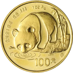1 OZ CHINESE GOLD PANDA (NOT SEALED) — obverse