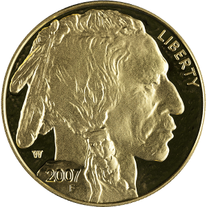 2007 1 OZ AMERICAN GOLD BUFFALO PROOF — obverse