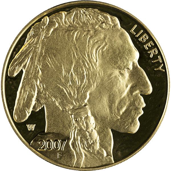 2007 1 OZ AMERICAN GOLD BUFFALO PROOF — obverse