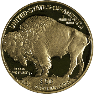 2007 1 OZ AMERICAN GOLD BUFFALO PROOF — reverse
