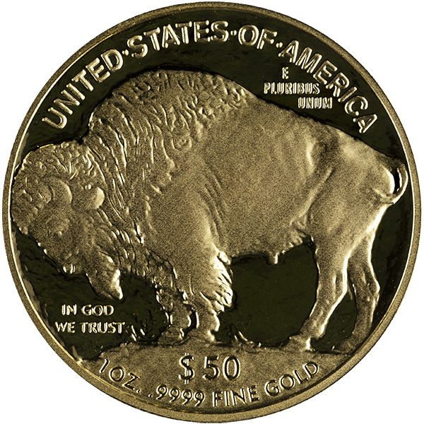 2007 1 OZ AMERICAN GOLD BUFFALO PROOF — reverse