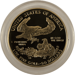 1 OZ AMERICAN GOLD EAGLE PROOF (CAPSULE ONLY) — reverse