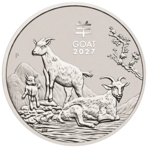 2027 1 OZ PERTH MINT SILVER GOAT (LUNAR SERIES) — obverse