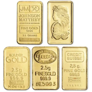 2.5 GRAM GOLD BAR RANDOM BRAND — obverse